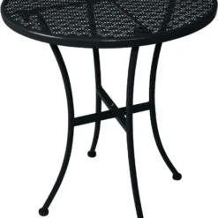Bolero Ronde Stalen Bistro Tafel Zwart 60cm