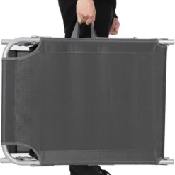 Ligstoel Met Hoofdsteun En Zon Bescherming Verstelbare Rugleuning Inklapbaar Donker Grijs Ligbed Tuin -Tuin Vrienden Verkoopwinkel 935x1200