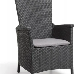 Allibert Vermont Verstelbare Tuinstoel - 64x68x107cm - Grafiet