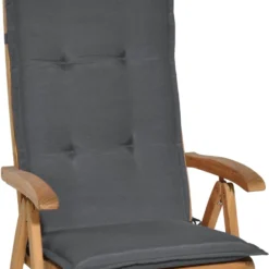 Beautissu Loft HL – Set Van 4 Tuinkussens Hoge Rug 120x50x6 Cm Kussen Grafiet Grijs Tuinstoelkussens Zitkussen Tuinstoel -Tuin Vrienden Verkoopwinkel 976x1200 1