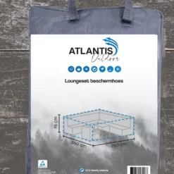 Weersbestendige Beschermhoes Loungeset / Tuinset (met Hoge Tafel) | 260 X 260 X 95 Cm | Premium | Waterproof | TÜV Rheinland Gecertificeerd | Hoes Voor Tuin | Waterdicht | Solution Dyed (verkleuring Onmogelijk) | Grijs / Antraciet -Tuin Vrienden Verkoopwinkel 992x1200 3